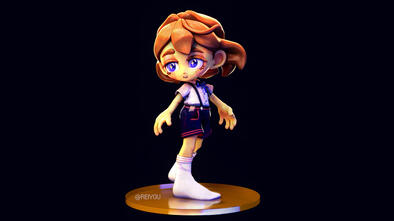3D Low poly OC